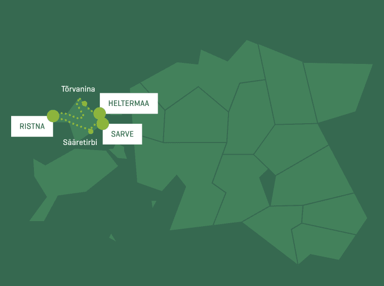 RMK Matkatee (Hiking Route) Heltermaa-Ristna-Sarve haru - 234km